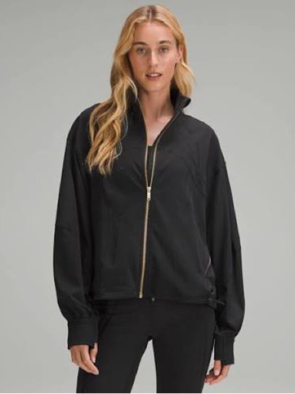 Lululemon relaxed define jacket in black/gold